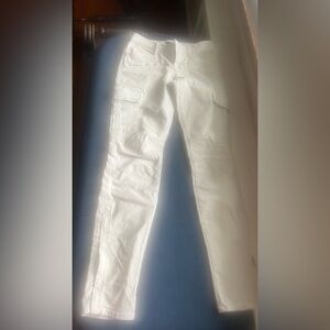 J Brand Slim Straight Grayson cargo in chalk. Size 26.